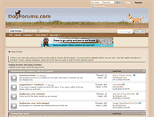Tablet Screenshot of dogforums.com